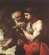 unknow artist Mercury Piping to Argus before Spain oil painting reproduction